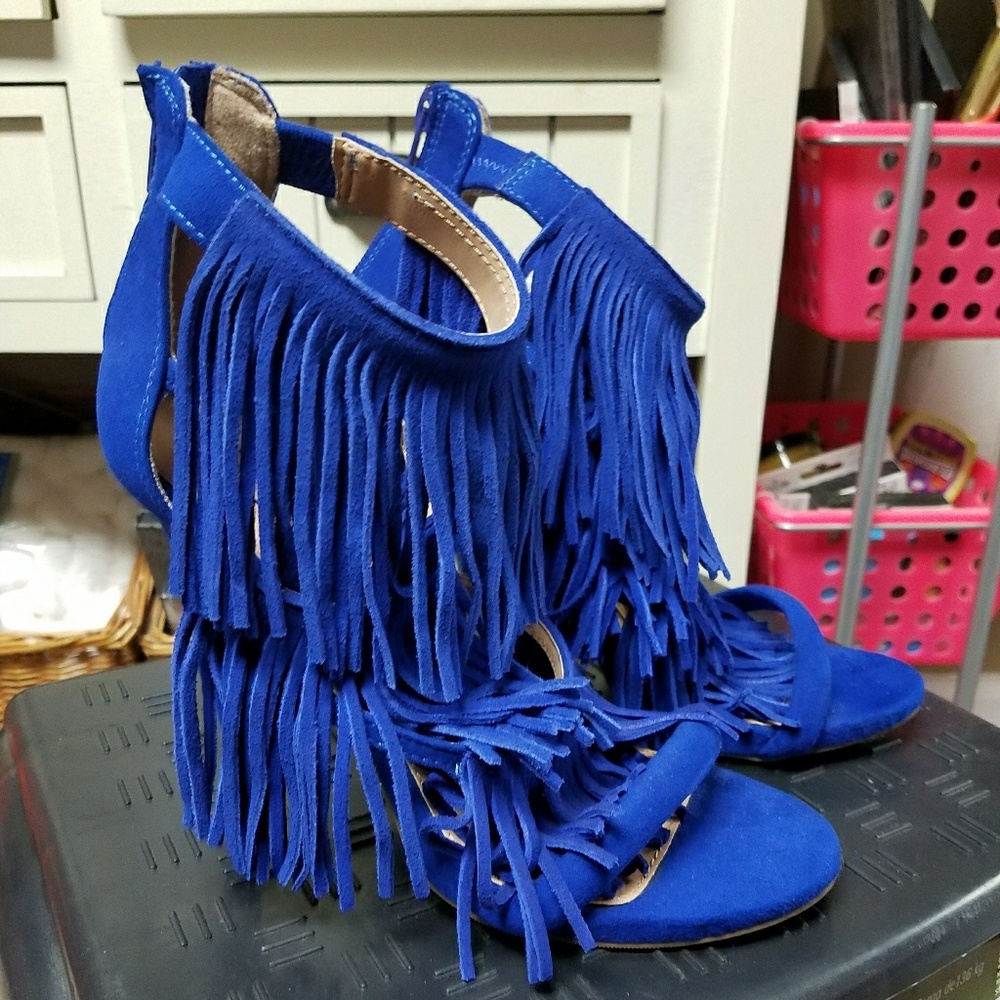 NWOT Candies Fringed Heels